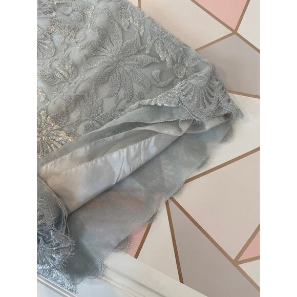 Vintage Mary McFadden Designers Couture Metallic Thread Beaded Set 2-Piece Sz 6 - Picture 9 of 10